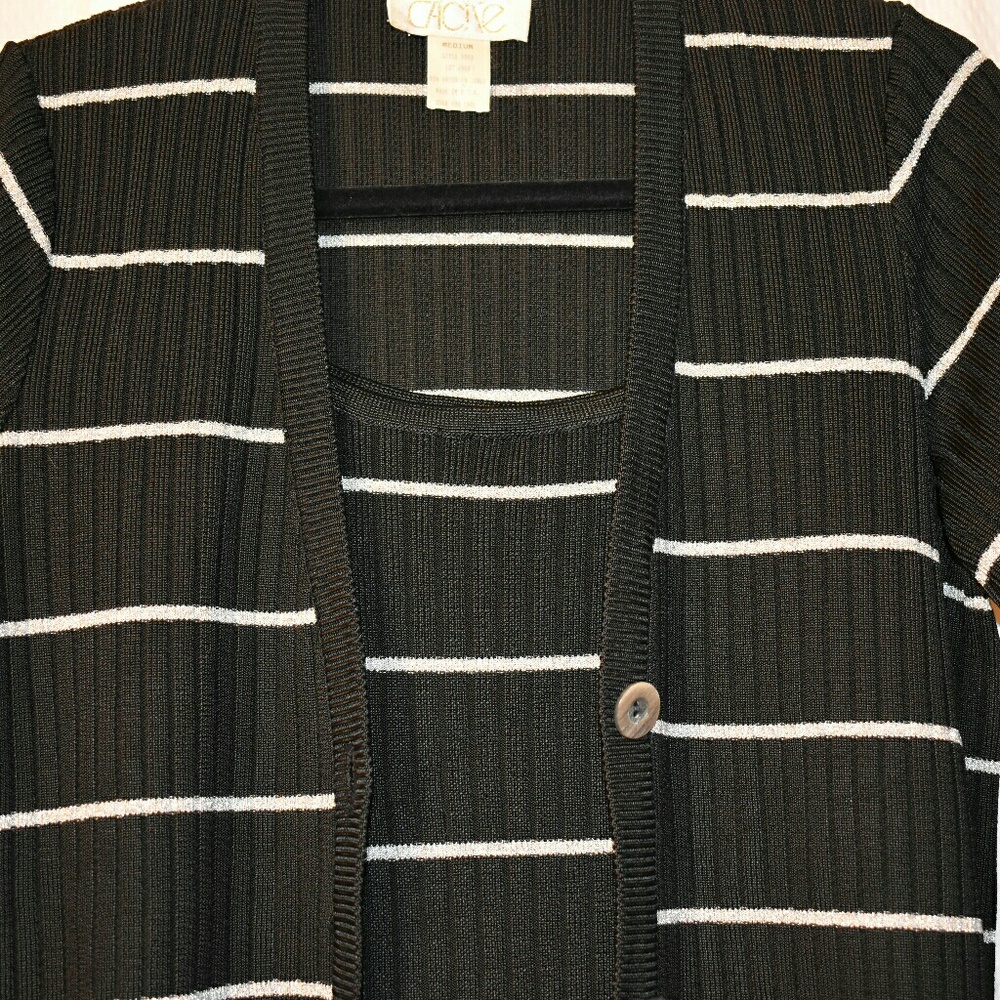 Cache Black And Silver Twin Set - image 1